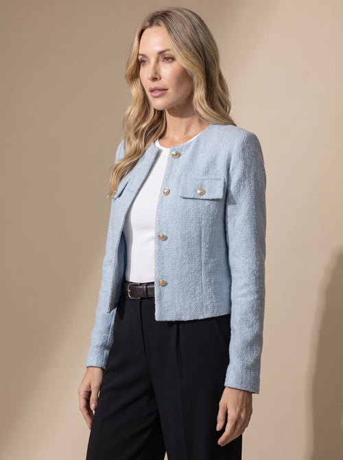 Rosamund Cropped Tweed Jacket 2