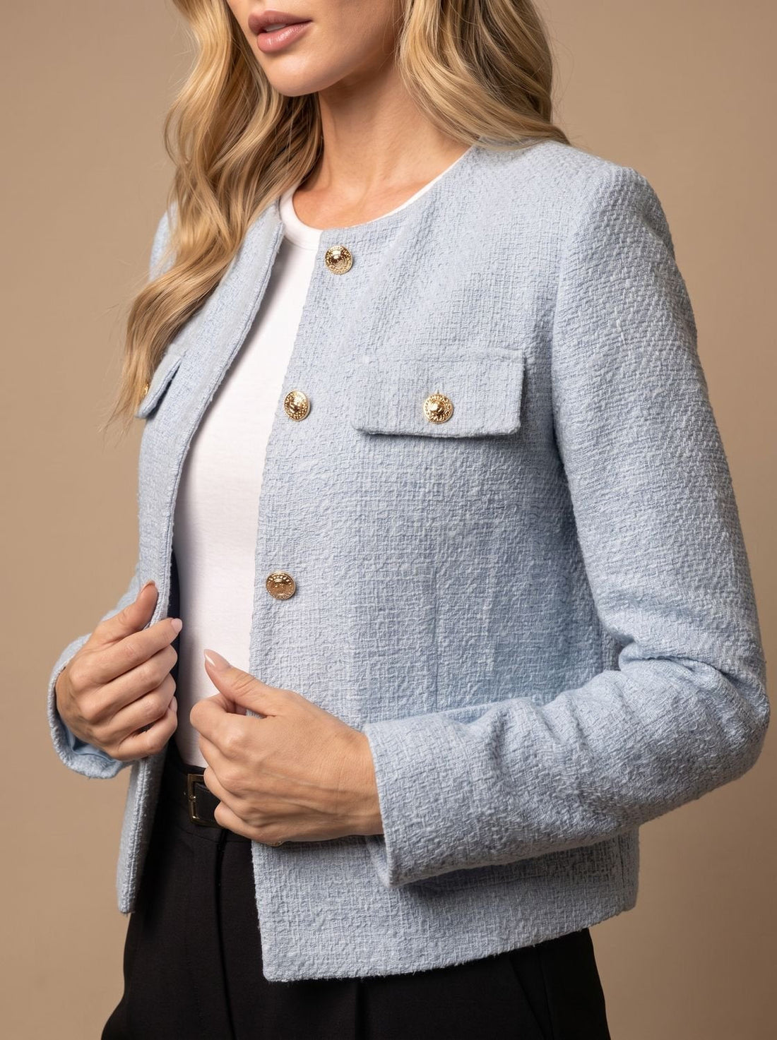 Rosamund Cropped Tweed Jacket 3