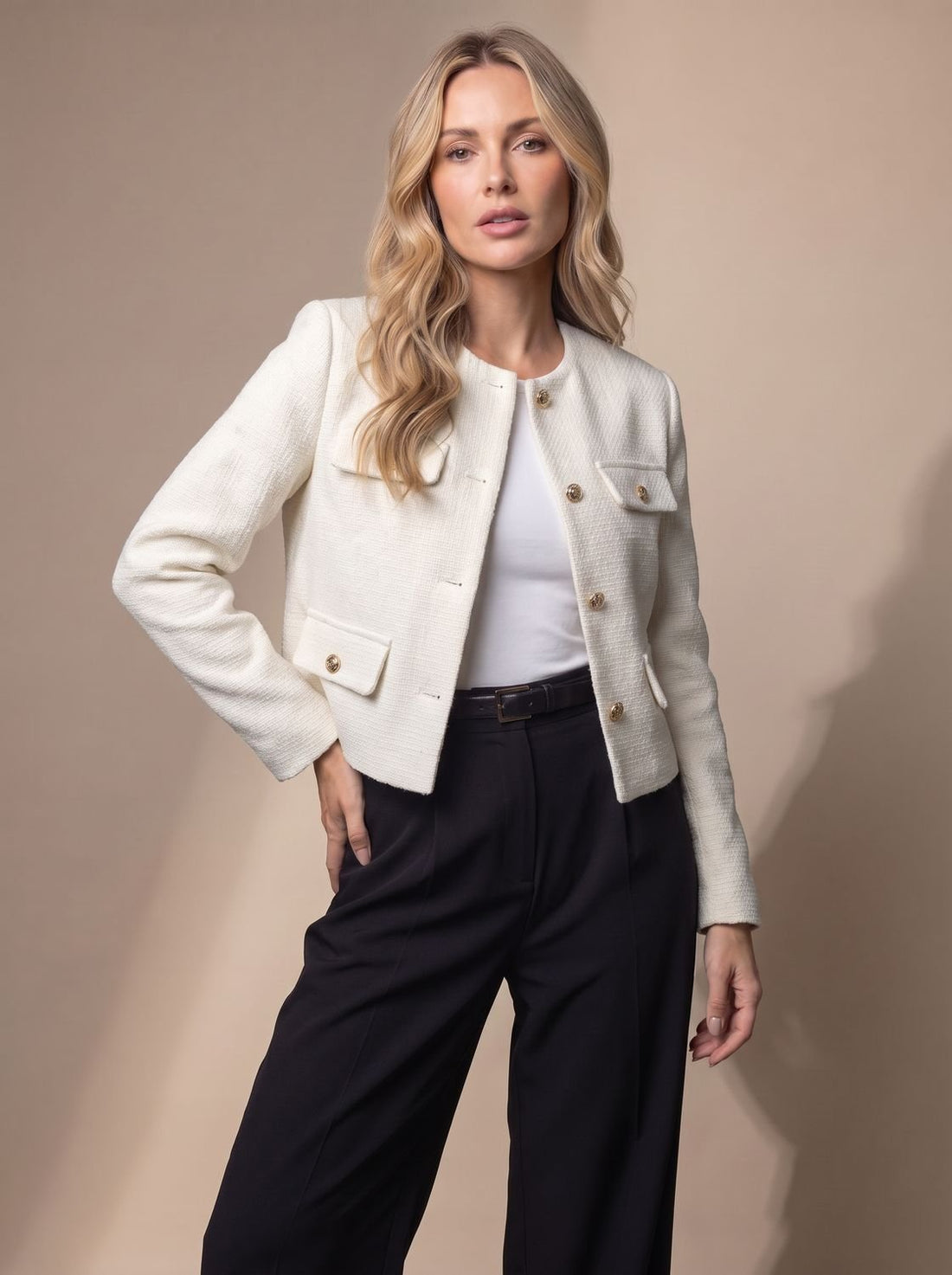 Rosamund Cropped Tweed Jacket 5