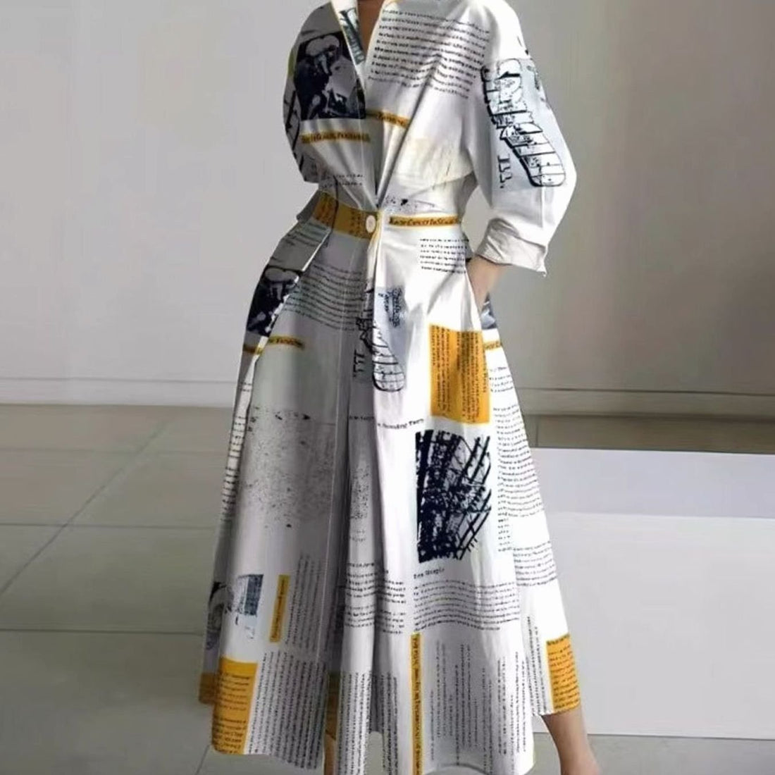 Viveka Collared Maxi Shirt Dress 16