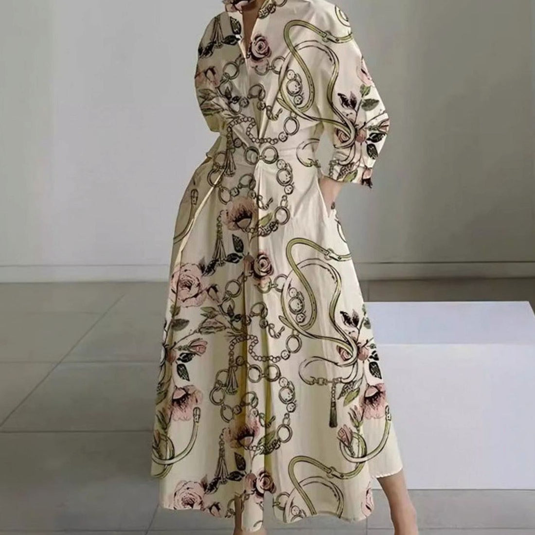 Viveka Collared Maxi Shirt Dress 2