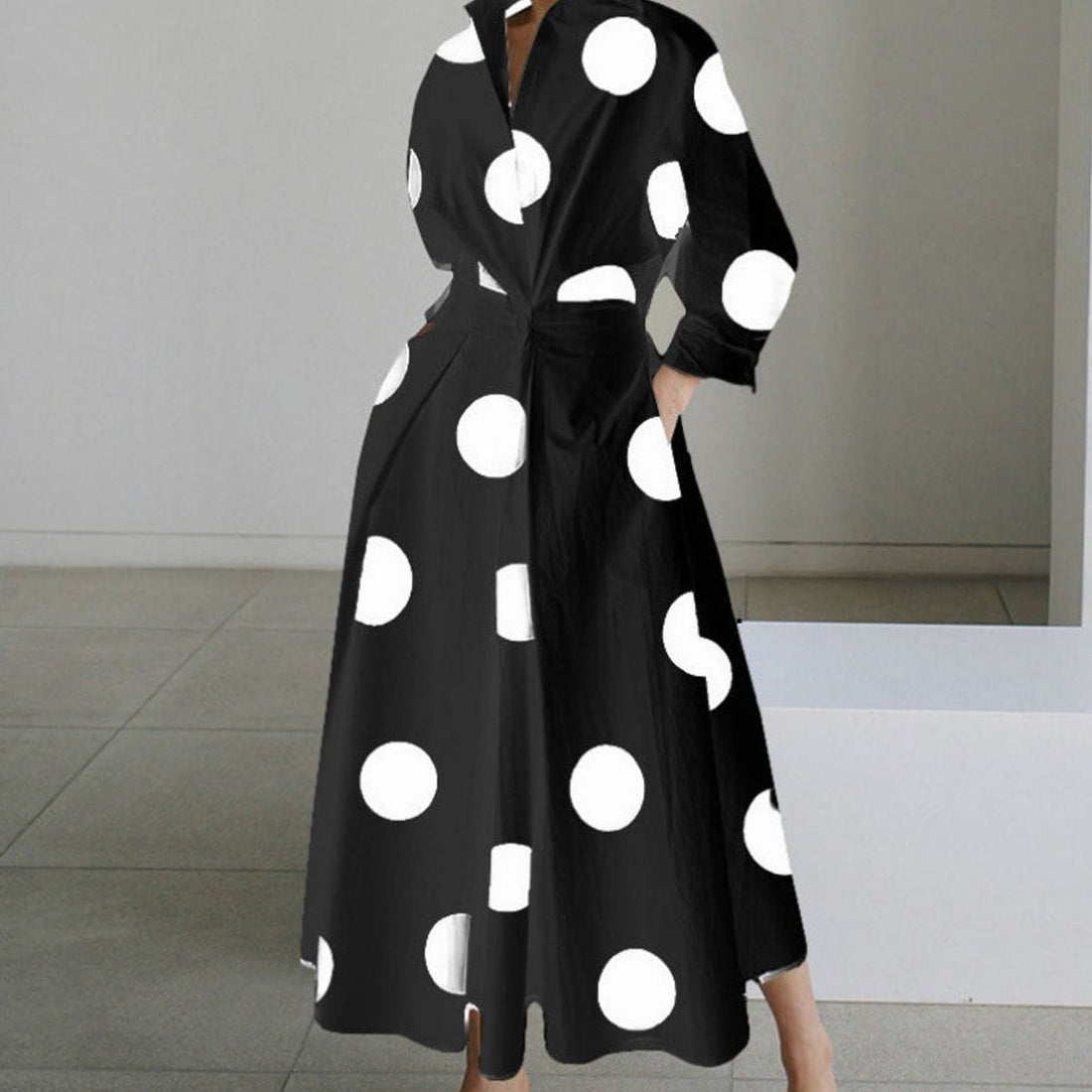 Viveka Collared Maxi Shirt Dress 5
