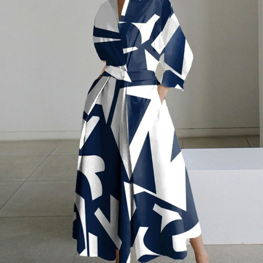 Viveka Collared Maxi Shirt Dress 7