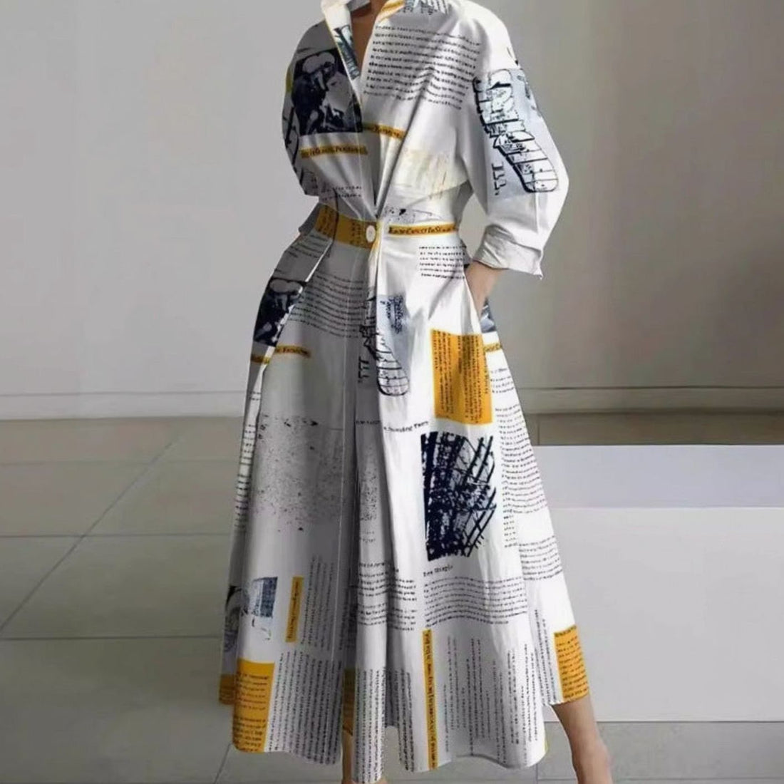 Viveka Collared Maxi Shirt Dress 1